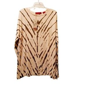 mbx Men’s Cream Olive Knit Cotton Pullover Crewneck  Sweater Size XXL 2X